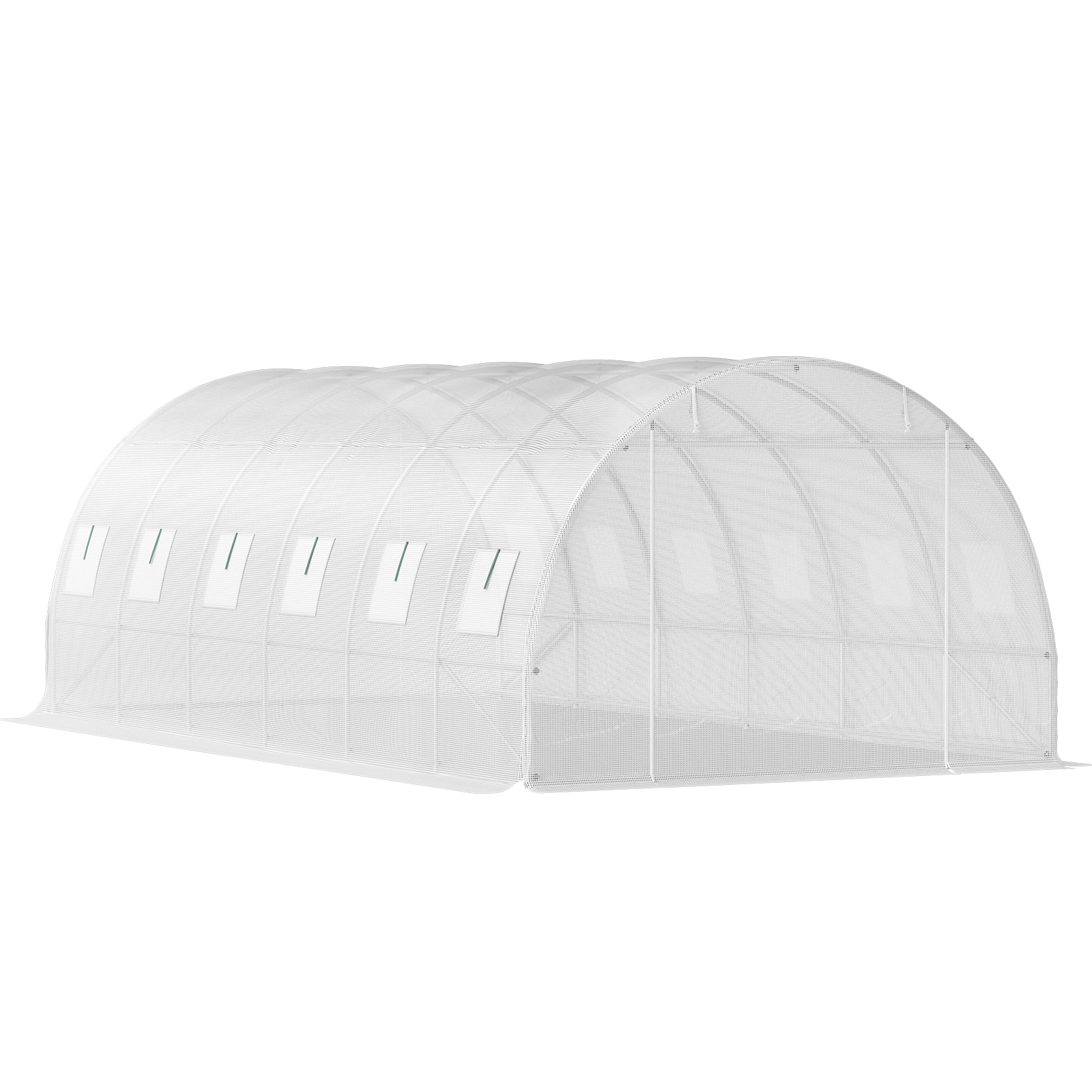 Walk-in Tunnel Greenhouse With Galvanized Steel Frame And Windows_voghion.com